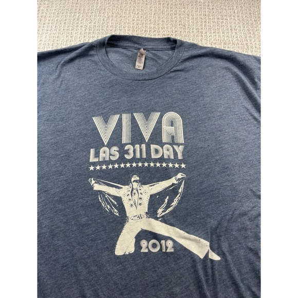Anvil Other - 311 Band Three Eleven Day Viva Las Vegas Tour 2012 T Shirt Elvis Presley Mena XL